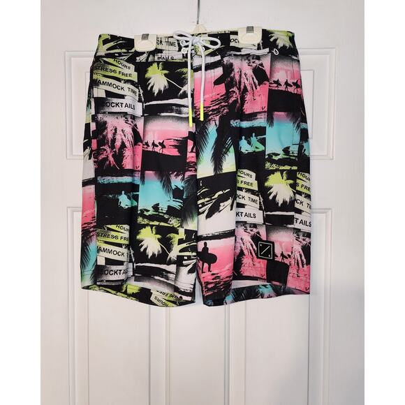 American Eagle Men's Tropical Swimming Board Shorts Swim Trunks S - Picture 1 of 5